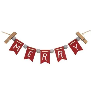 💙 Merry Mini Clip Banner 9.75" Long