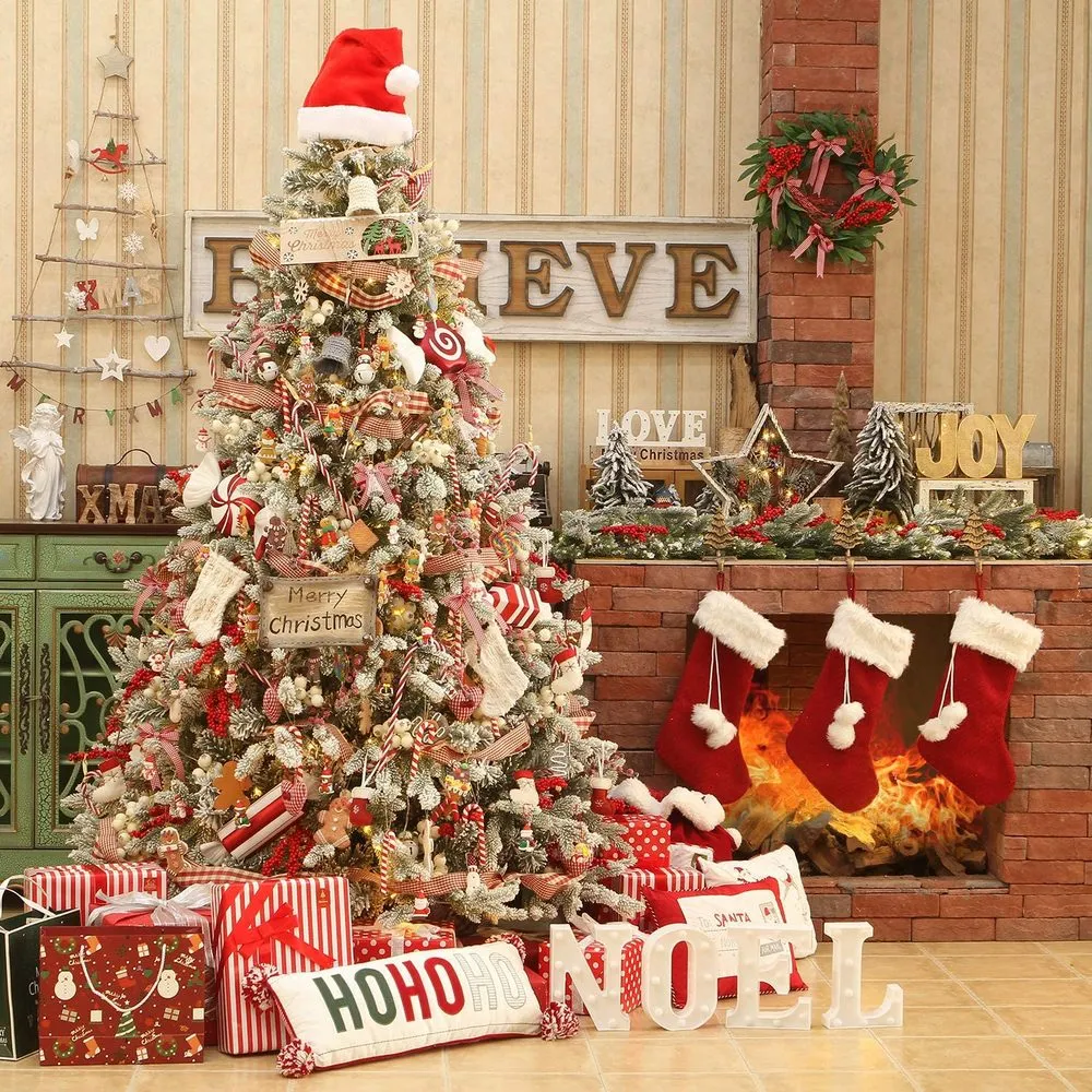 12Pcs Gingerbread Man Christmas Tree Hanging Pendants Xmas Decor