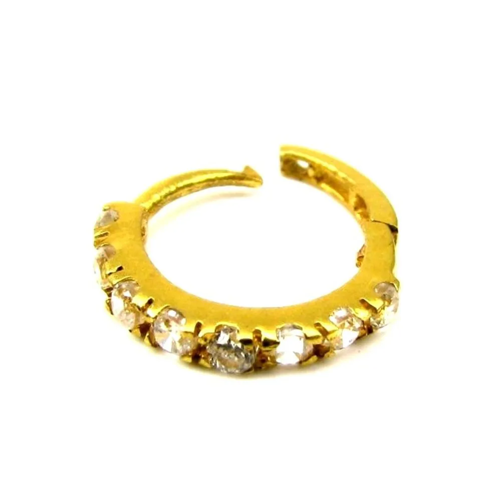 14k Solid Real Gold Nath (Nose Ring) for women