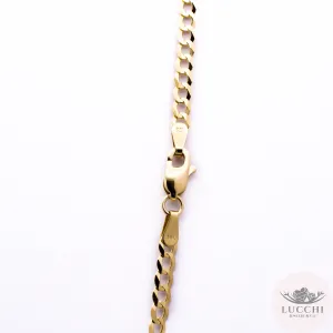 22" Curb Chain Necklace - 4mm - 14k