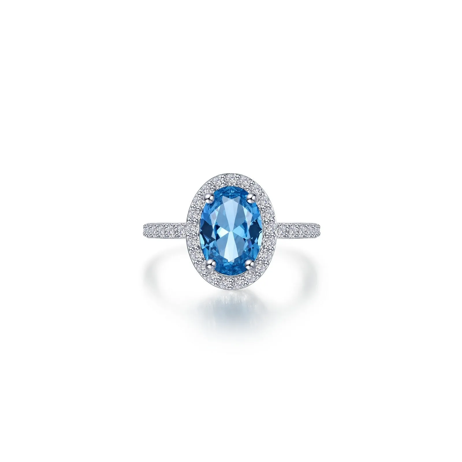 2.6 CTW Oval Halo Engagement Ring
