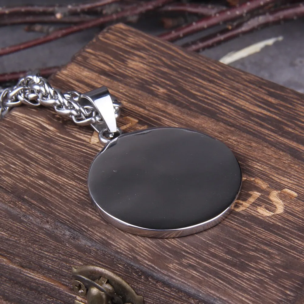 316L stainless steel Classic Animal Bear Claw Men's Pendant Necklace