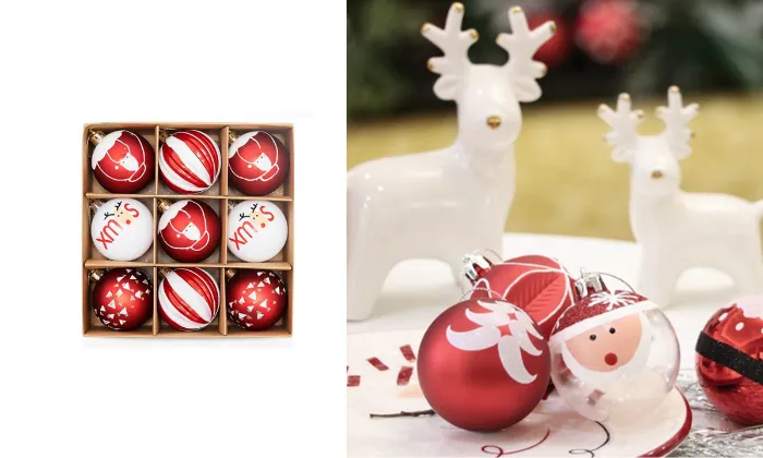 9-Piece 6cm Christmas Ball Set