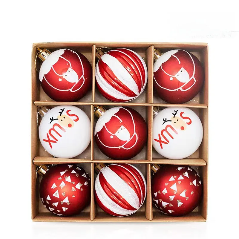 9-Piece 6cm Christmas Ball Set