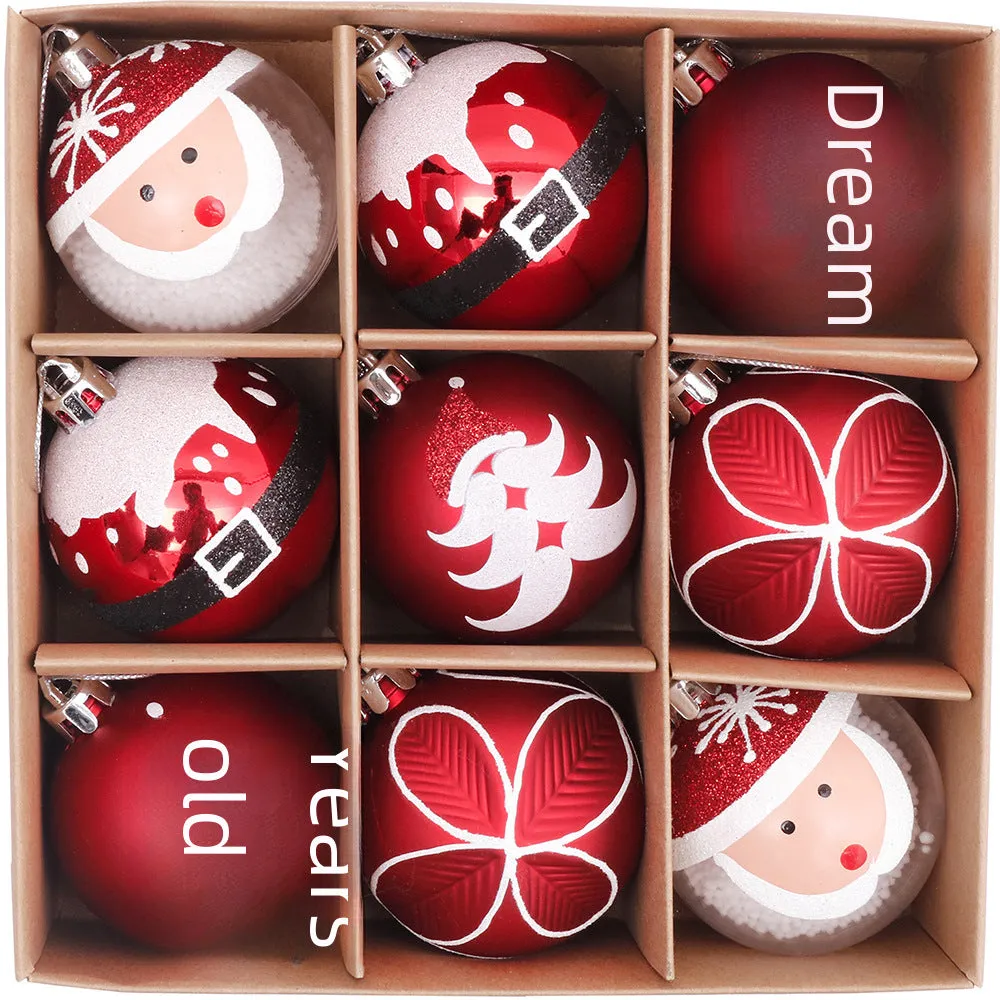 9-Piece 6cm Christmas Ball Set