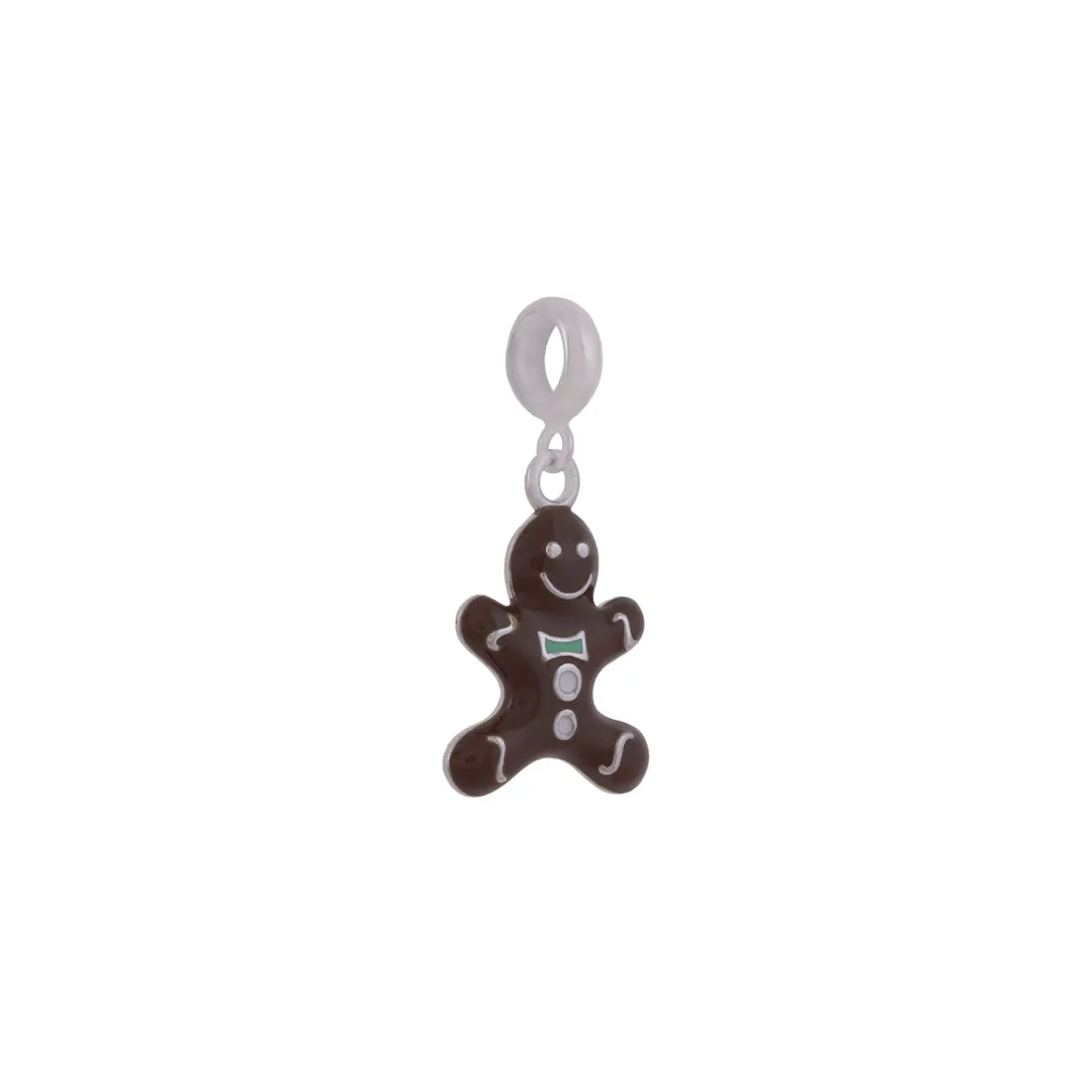 925 Sterling Silver Ginger Bread man Pendant For Kids