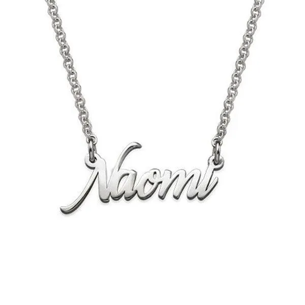 925 Sterling Silver Personalized Tiny Name Necklace Adjustable 16”-20”