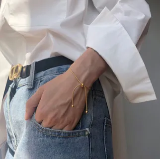 Adjustable Simple And Cold Temperament Bracelet