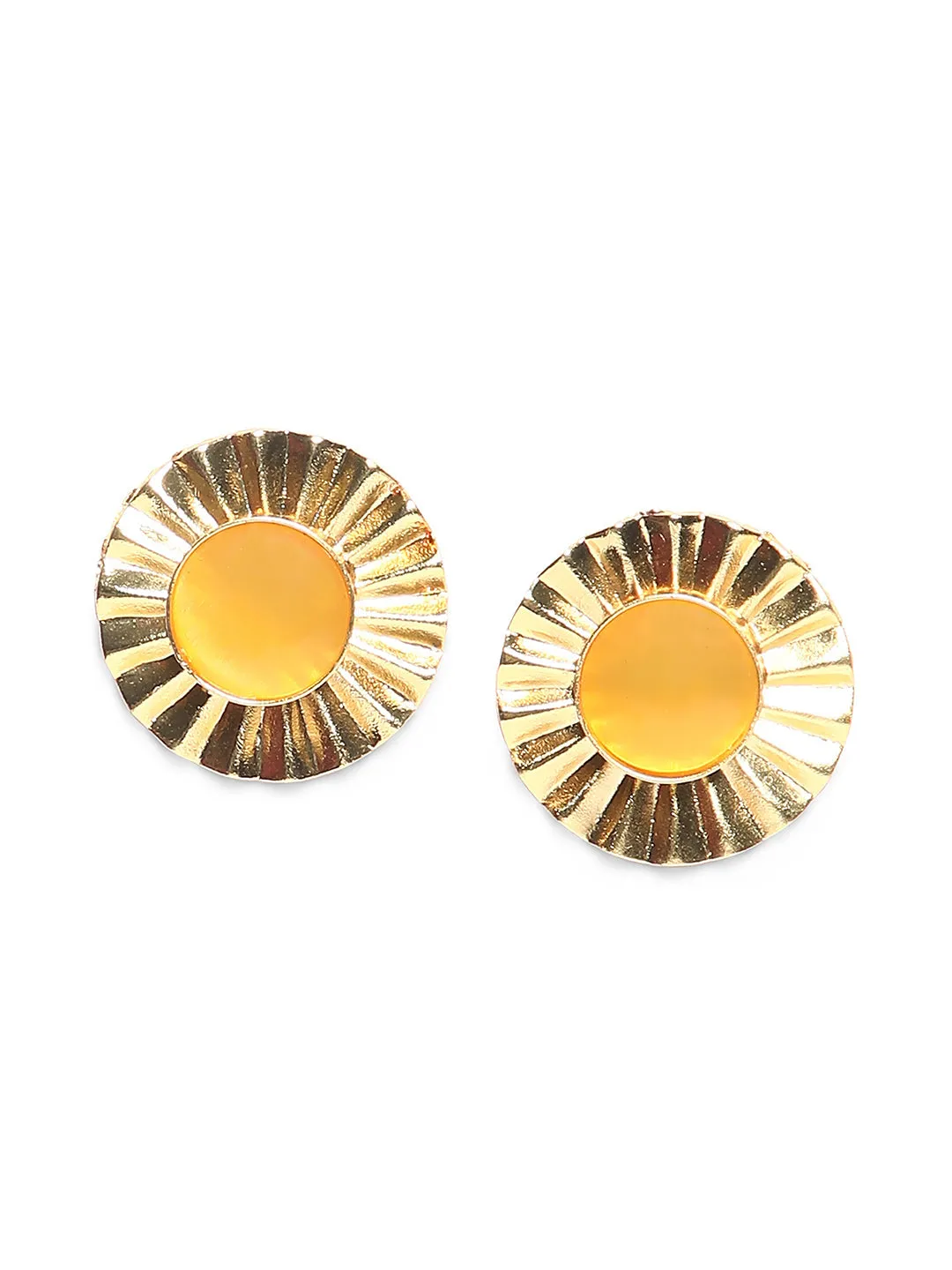 Amber Statement Studs