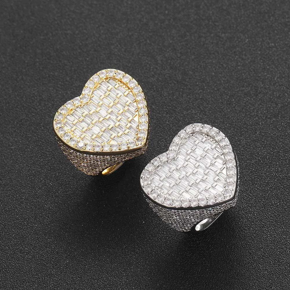 Baguette Heart Ring