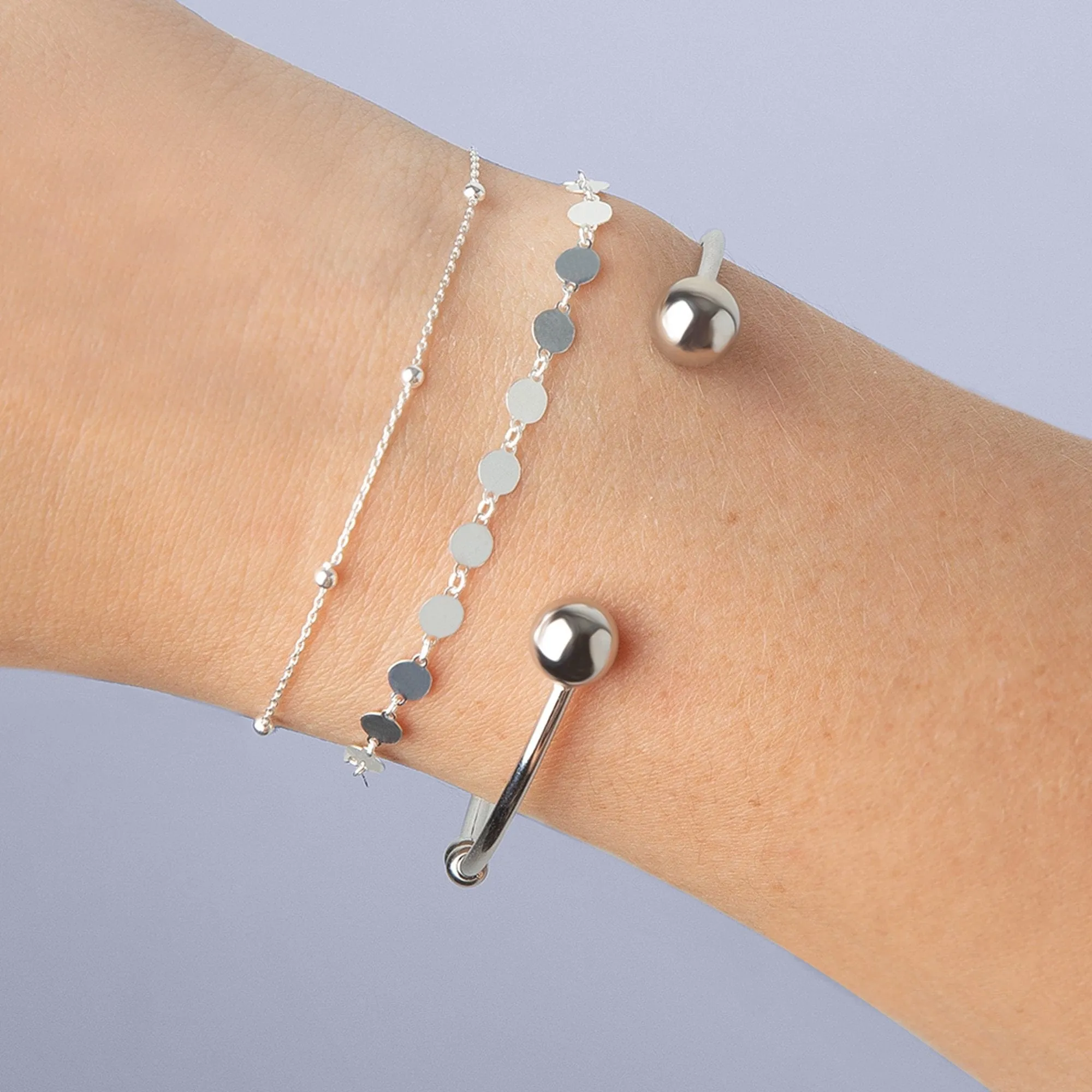 Bracelet Dots Silver