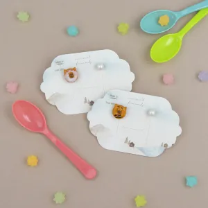 Cat Doughnut Mismatched Earrings