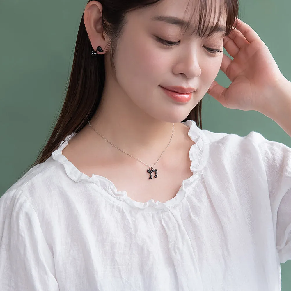 Catty Musical Note Necklace
