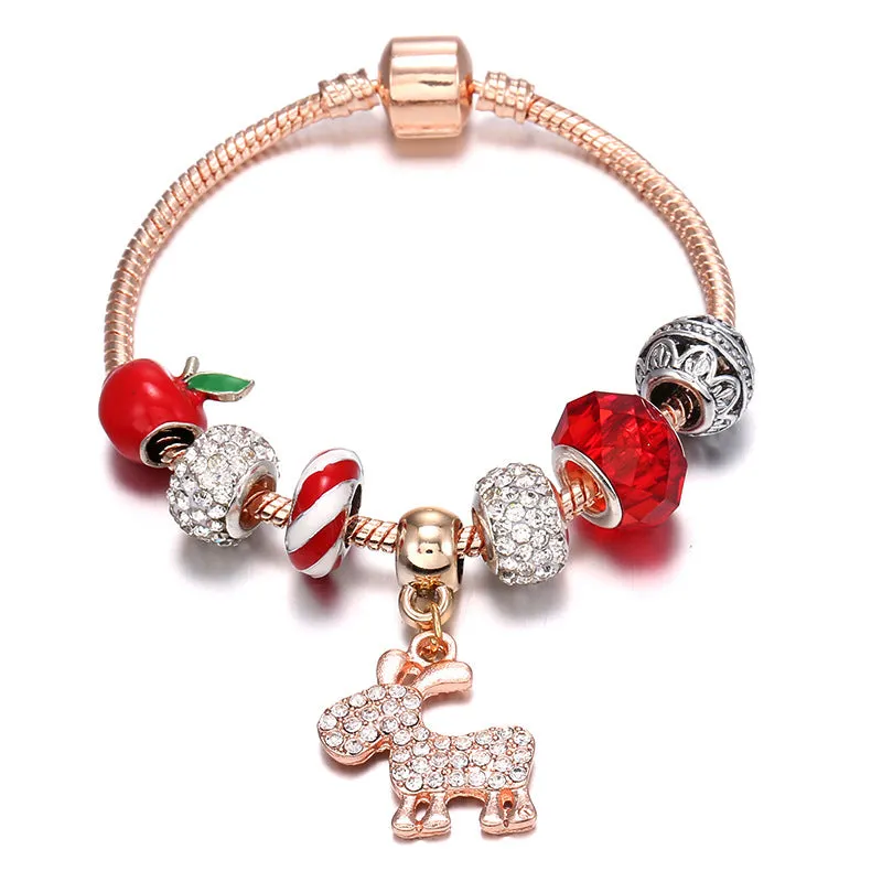 Christmas Holiday Strand Bracelet for Women Girls