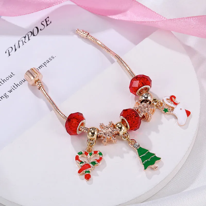 Christmas Holiday Strand Bracelet for Women Girls