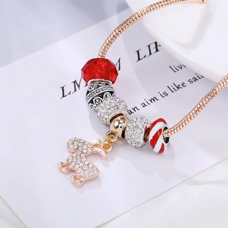 Christmas Holiday Strand Bracelet for Women Girls