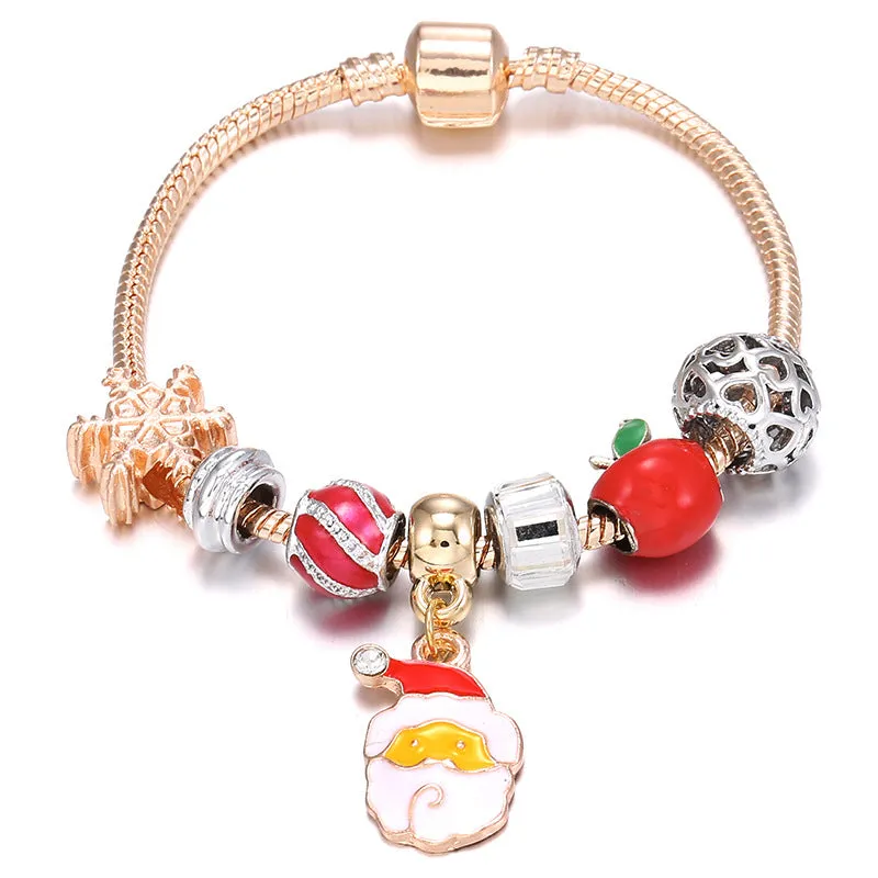 Christmas Holiday Strand Bracelet for Women Girls