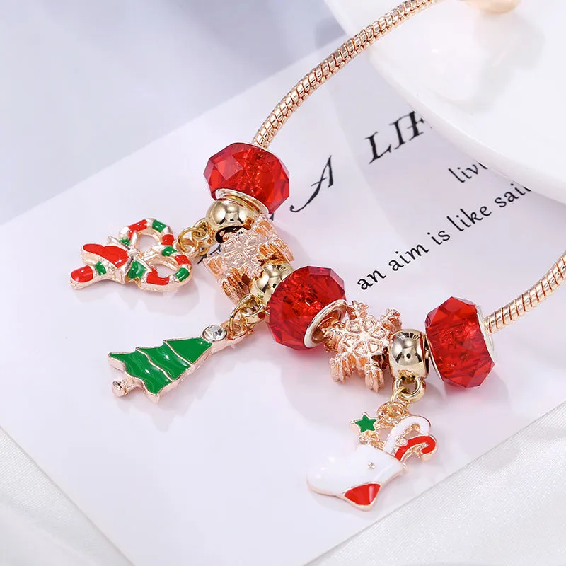 Christmas Holiday Strand Bracelet for Women Girls