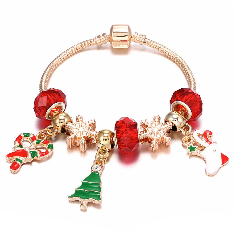 Christmas Holiday Strand Bracelet for Women Girls