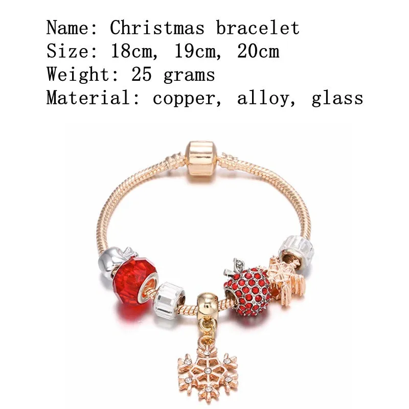 Christmas Holiday Strand Bracelet for Women Girls