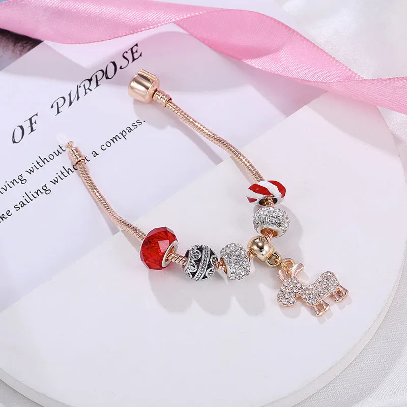 Christmas Holiday Strand Bracelet for Women Girls