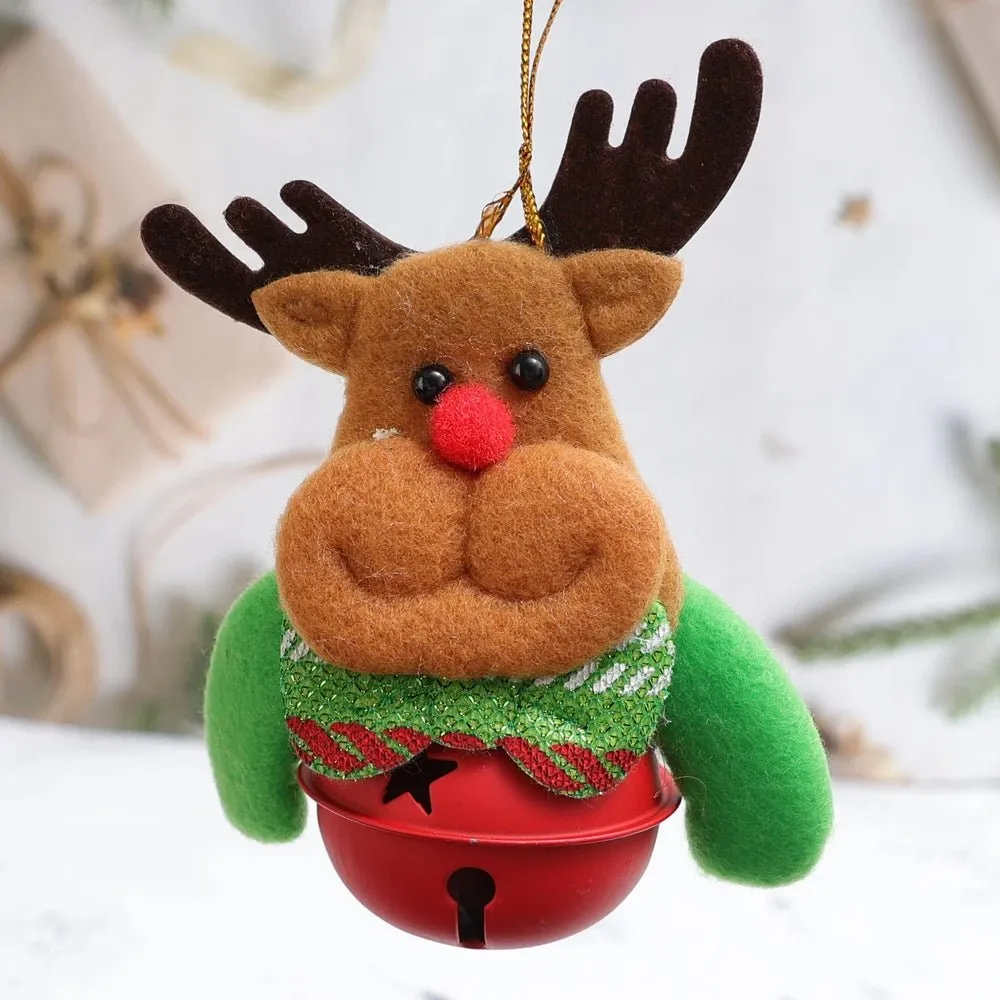 Christmas Tree Plush Doll Ornaments – Santa Claus & Snowman Hanging Pendants for Festive Home Décor & Holiday Gifts