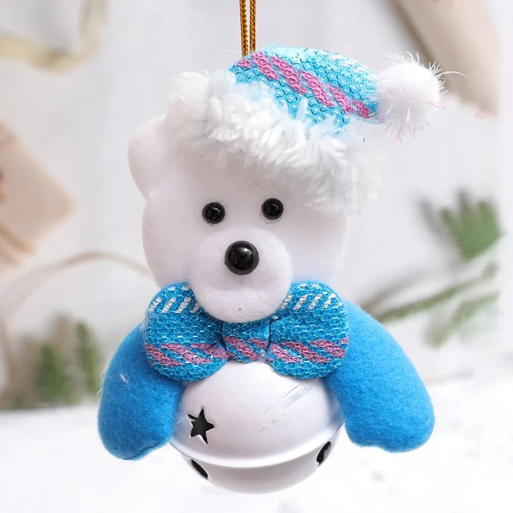 Christmas Tree Plush Doll Ornaments – Santa Claus & Snowman Hanging Pendants for Festive Home Décor & Holiday Gifts