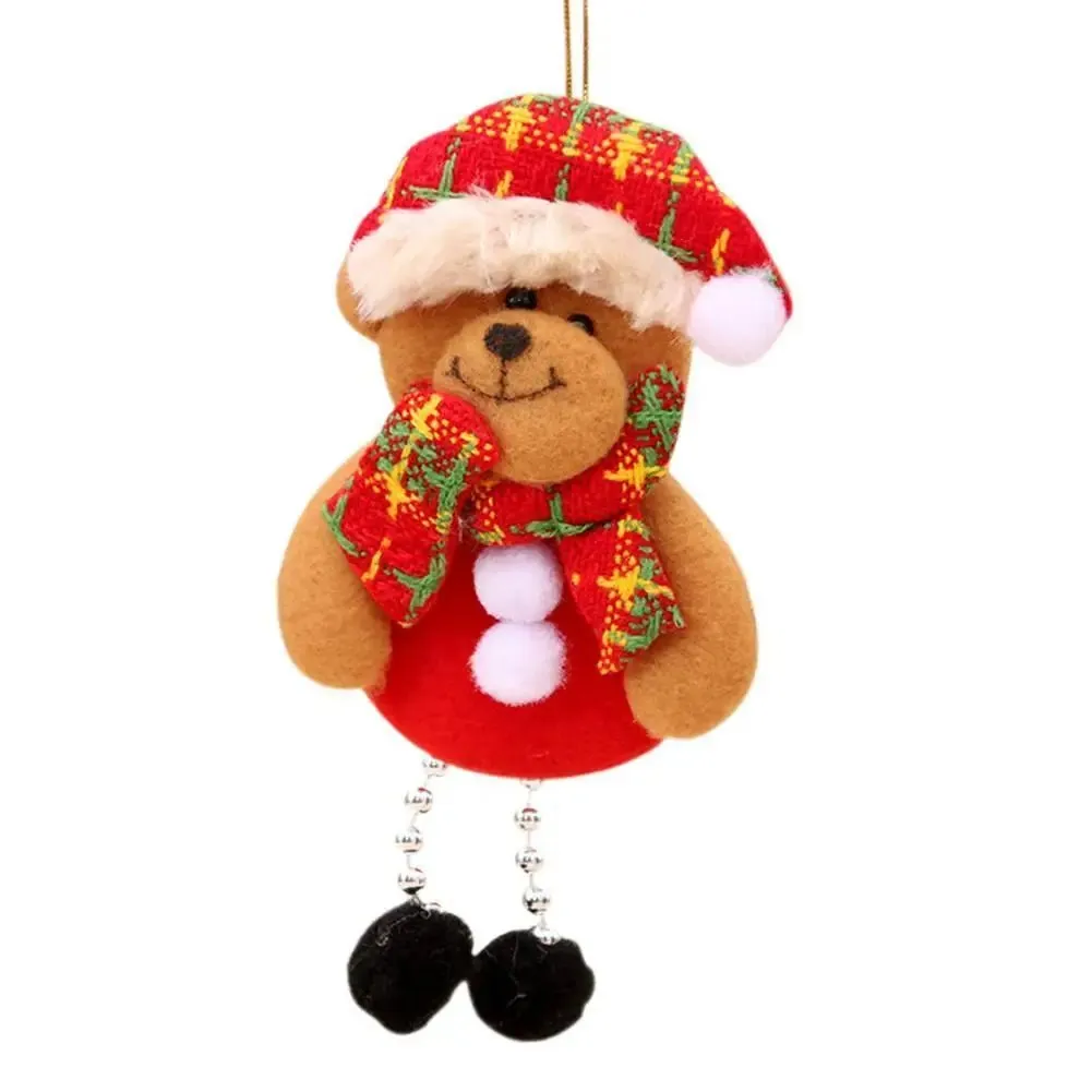 Christmas Tree Plush Doll Ornaments – Santa Claus & Snowman Hanging Pendants for Festive Home Décor & Holiday Gifts