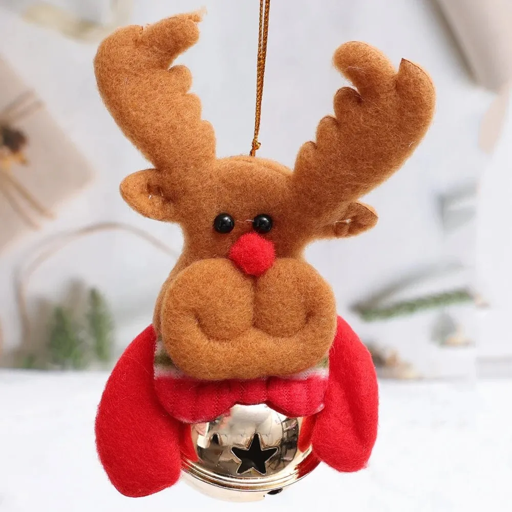 Christmas Tree Plush Doll Ornaments – Santa Claus & Snowman Hanging Pendants for Festive Home Décor & Holiday Gifts