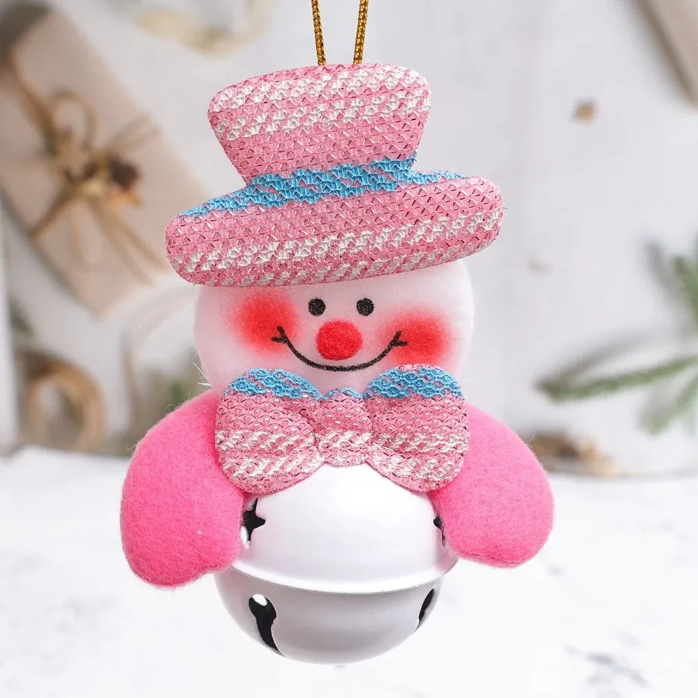 Christmas Tree Plush Doll Ornaments – Santa Claus & Snowman Hanging Pendants for Festive Home Décor & Holiday Gifts