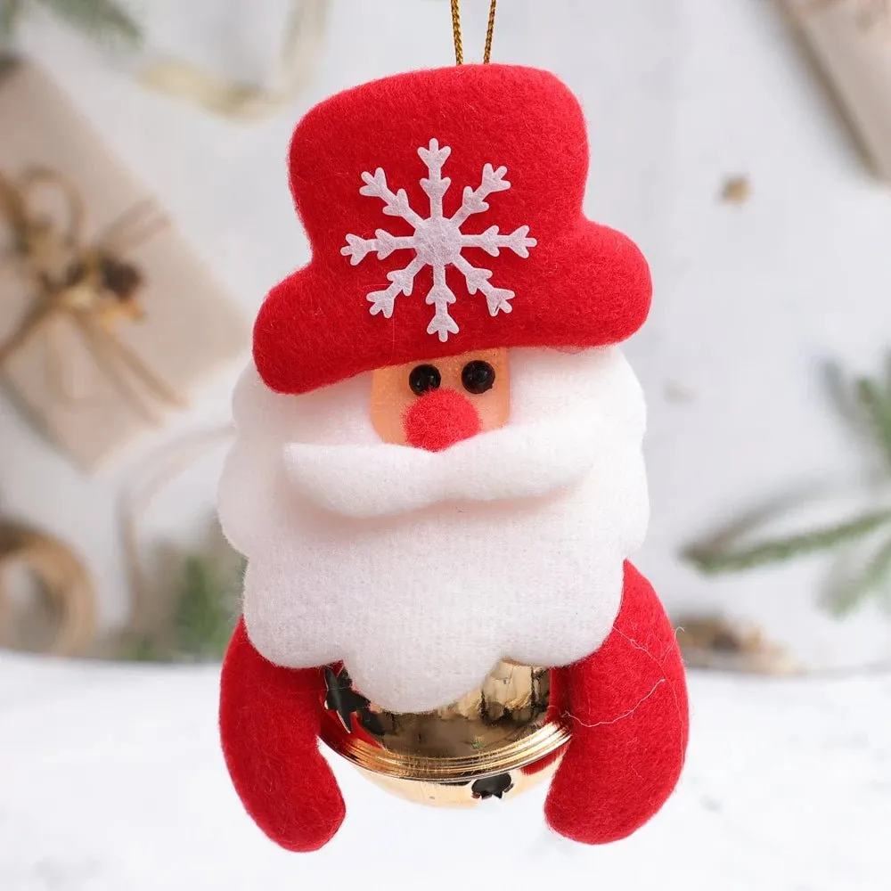 Christmas Tree Plush Doll Ornaments – Santa Claus & Snowman Hanging Pendants for Festive Home Décor & Holiday Gifts
