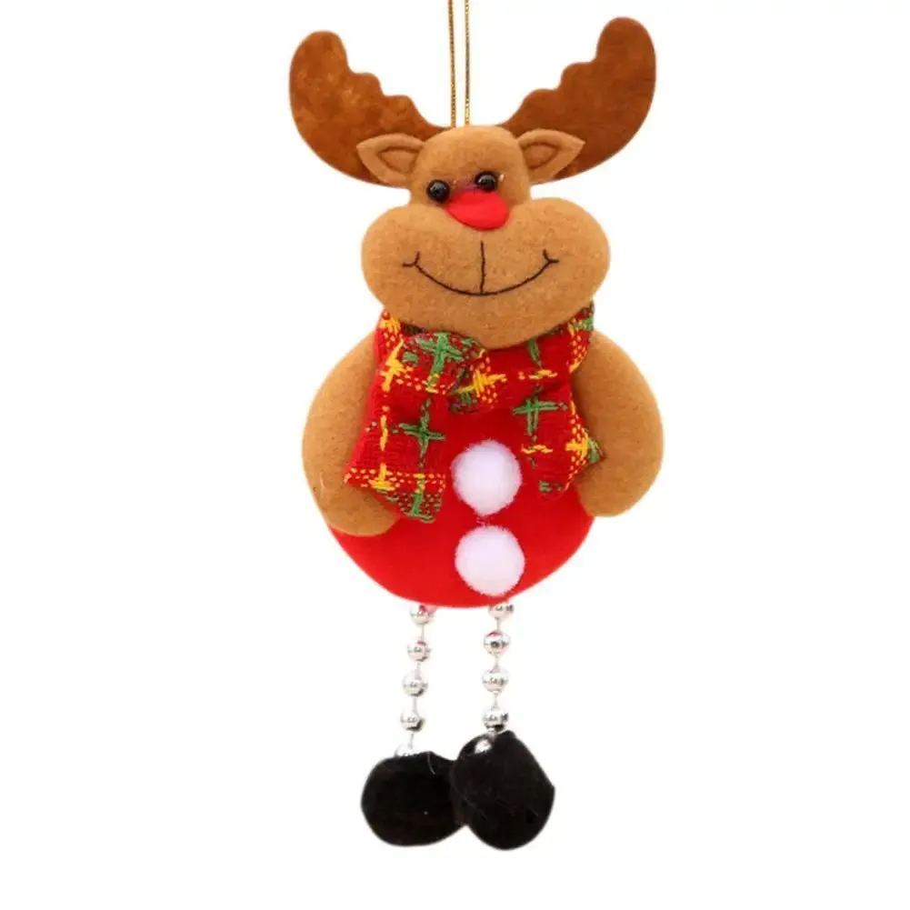 Christmas Tree Plush Doll Ornaments – Santa Claus & Snowman Hanging Pendants for Festive Home Décor & Holiday Gifts