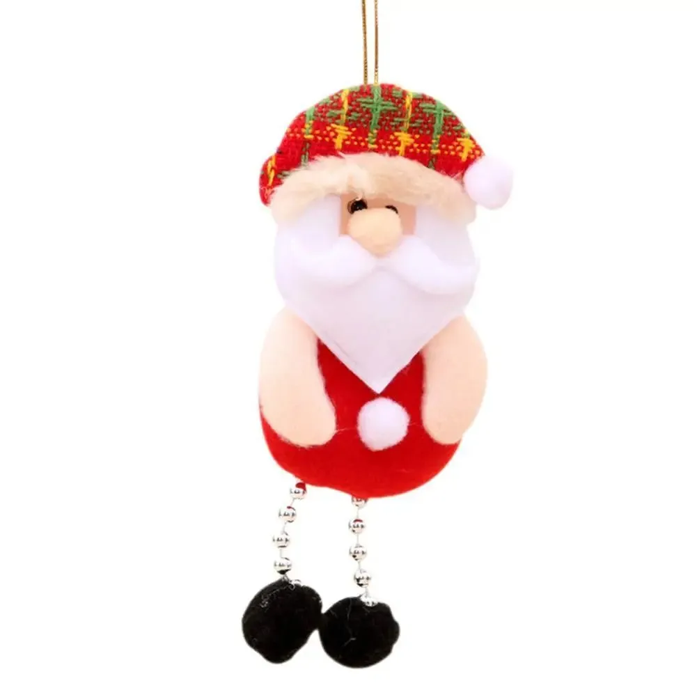 Christmas Tree Plush Doll Ornaments – Santa Claus & Snowman Hanging Pendants for Festive Home Décor & Holiday Gifts