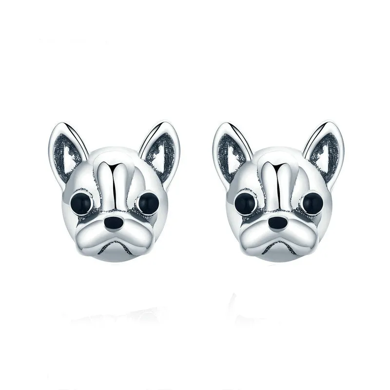 Classic French Bulldog Stud Earrings