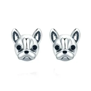 Classic French Bulldog Stud Earrings