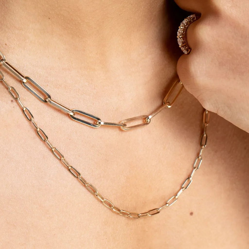 Classic Paper-Chain Necklace | 9ct Gold