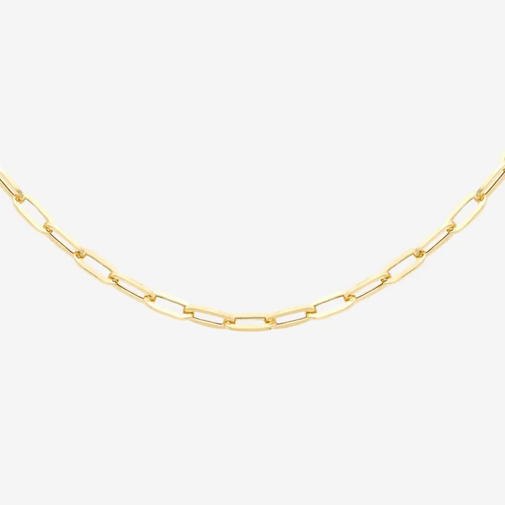 Classic Paper-Chain Necklace | 9ct Gold