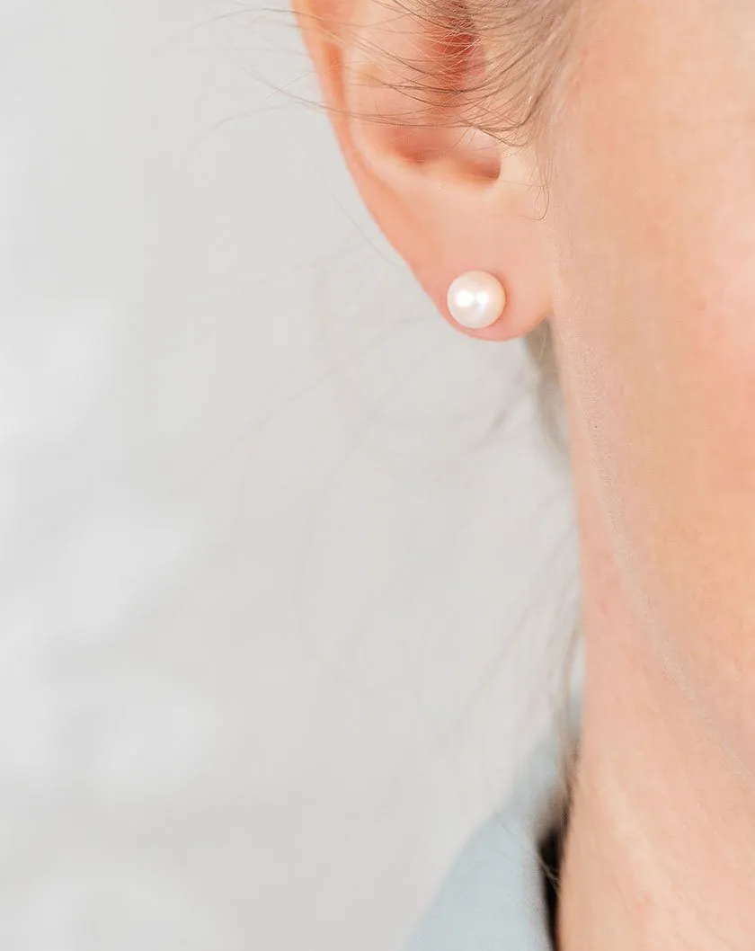 Classic Pearl Stud Earrings