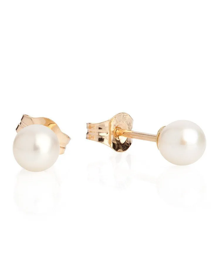 Classic Pearl Stud Earrings