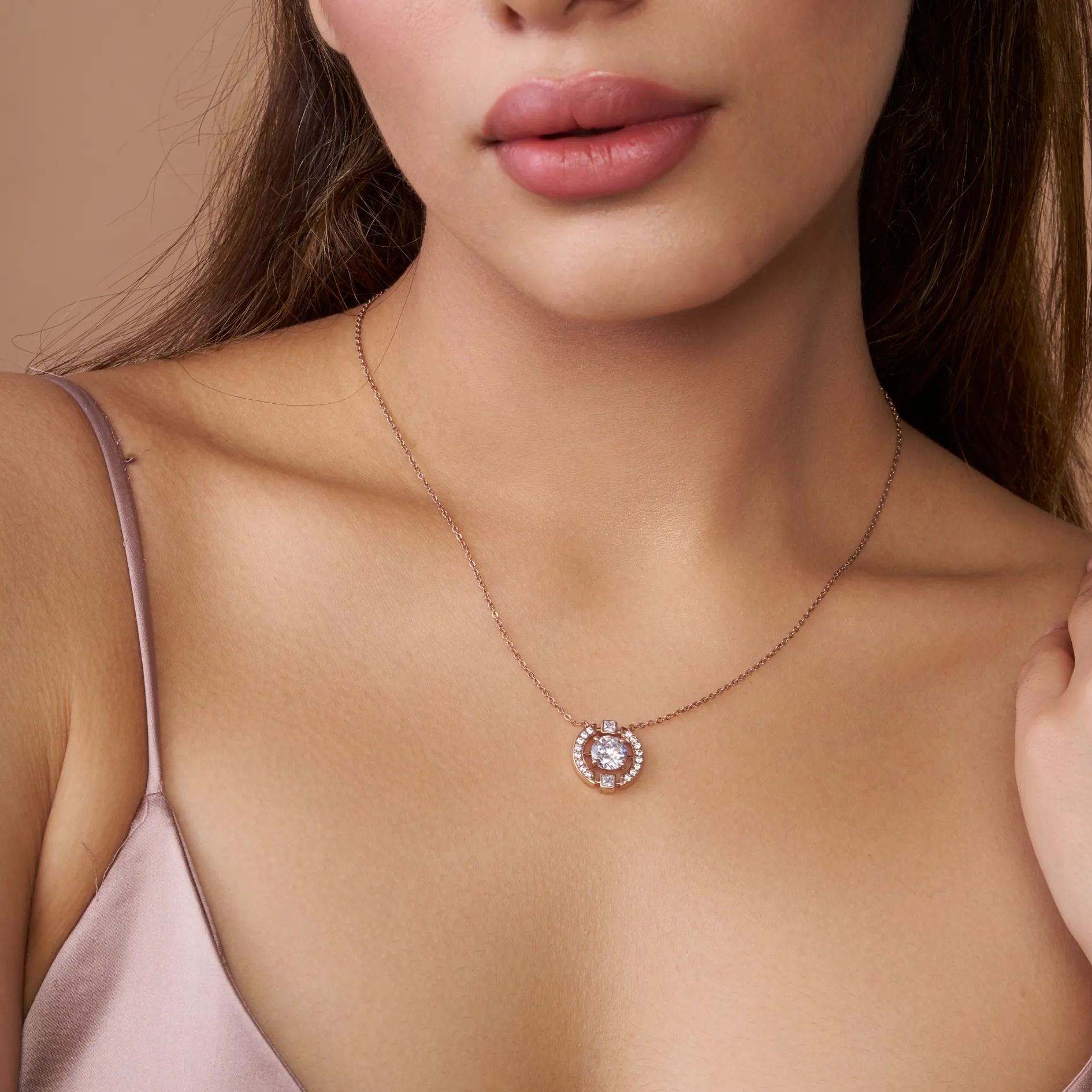 Classic Round Diamond Pendant