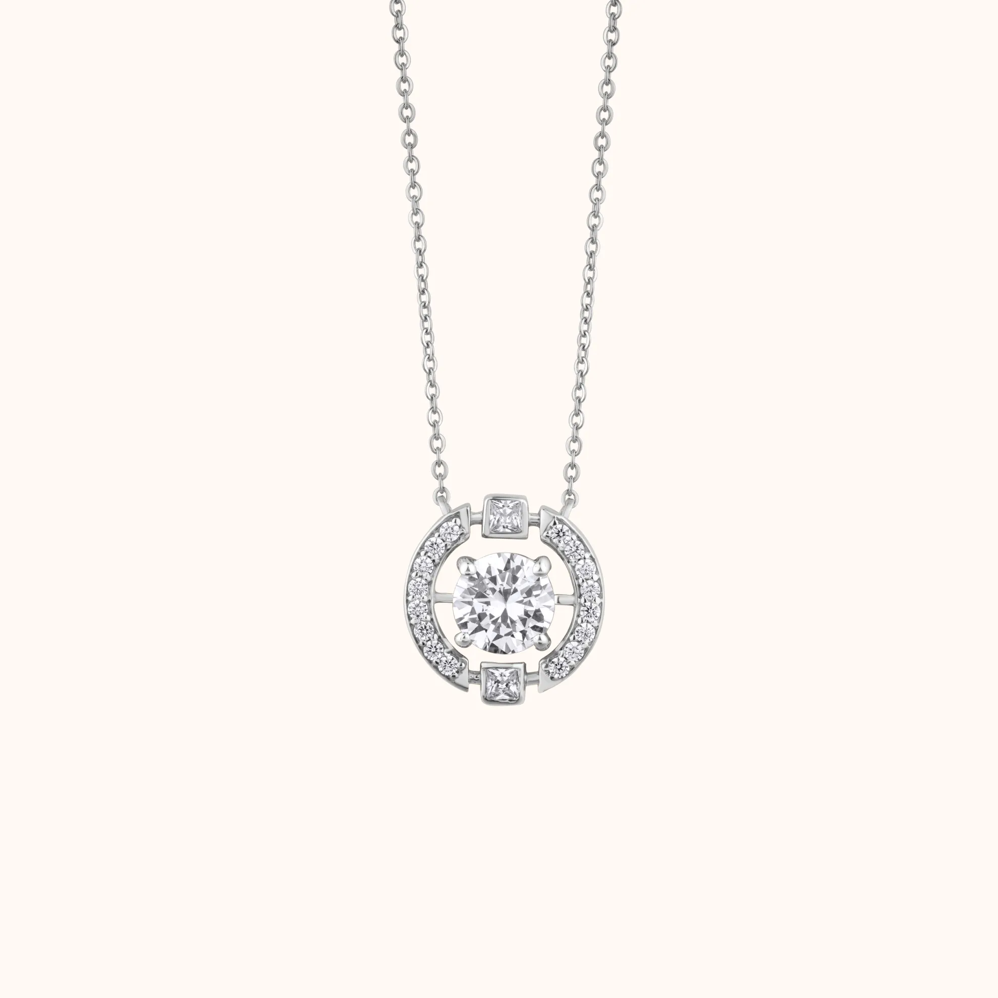 Classic Round Diamond Pendant