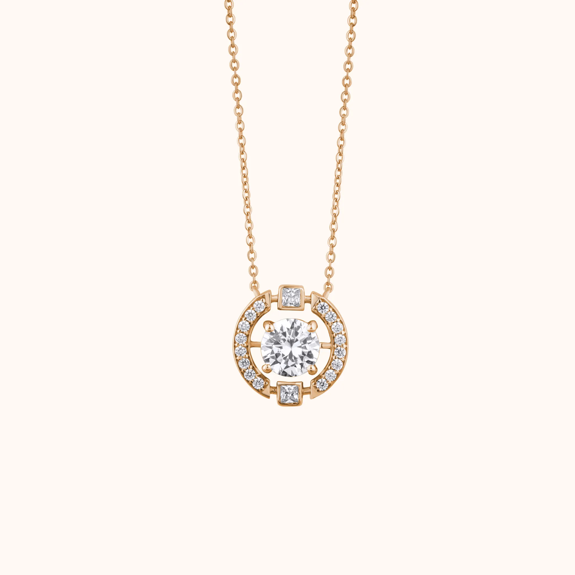 Classic Round Diamond Pendant