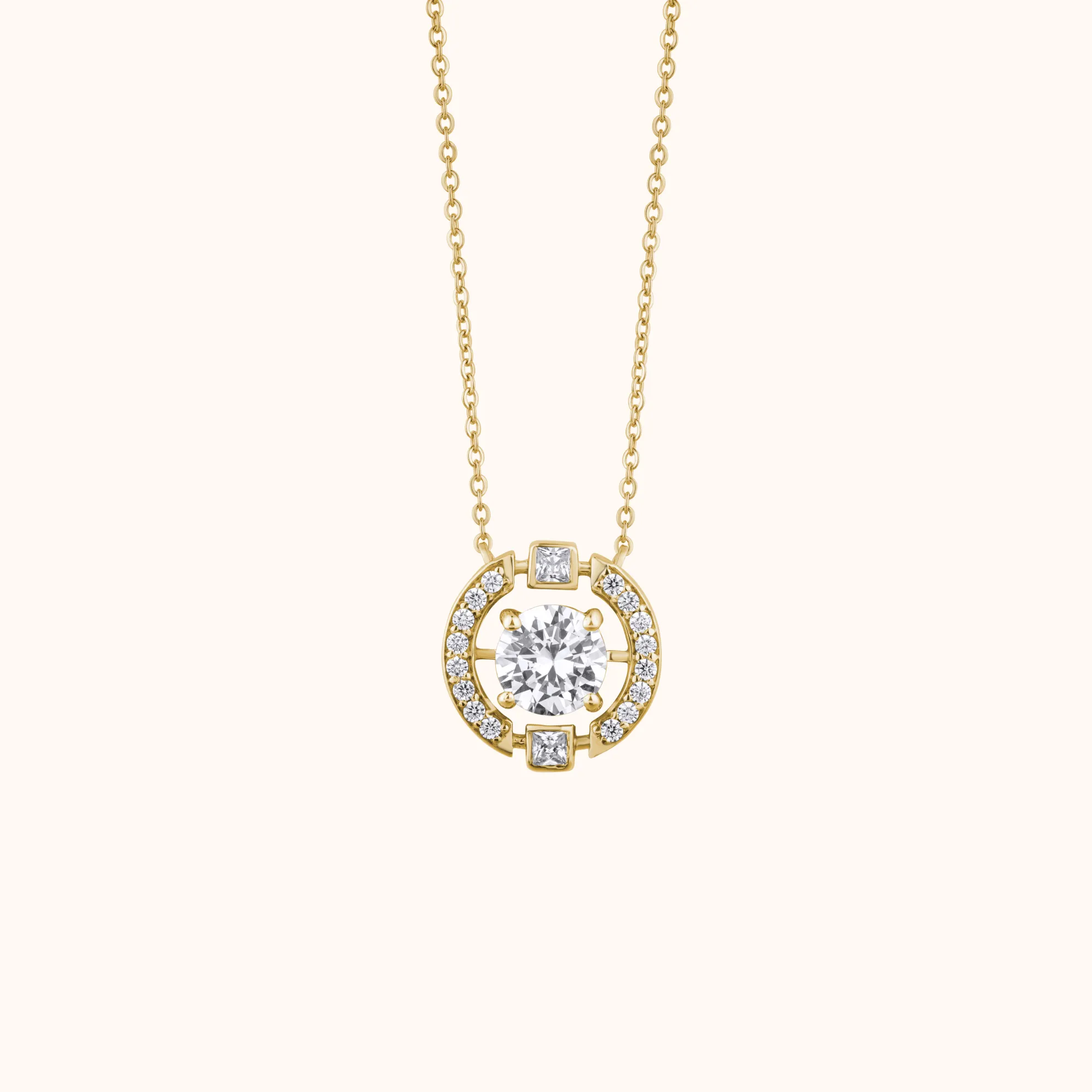 Classic Round Diamond Pendant