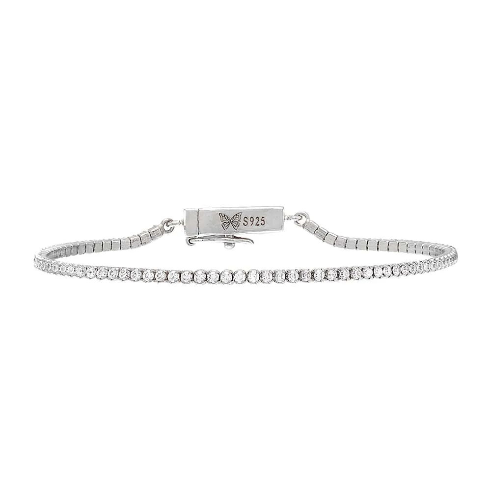 Classic Thin Tennis Bracelet by By Adina Eden