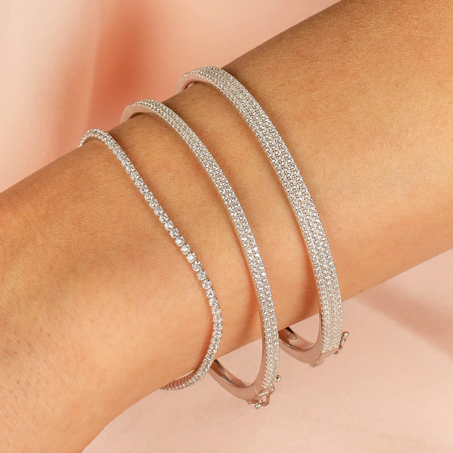 Classic Thin Tennis Bracelet by By Adina Eden