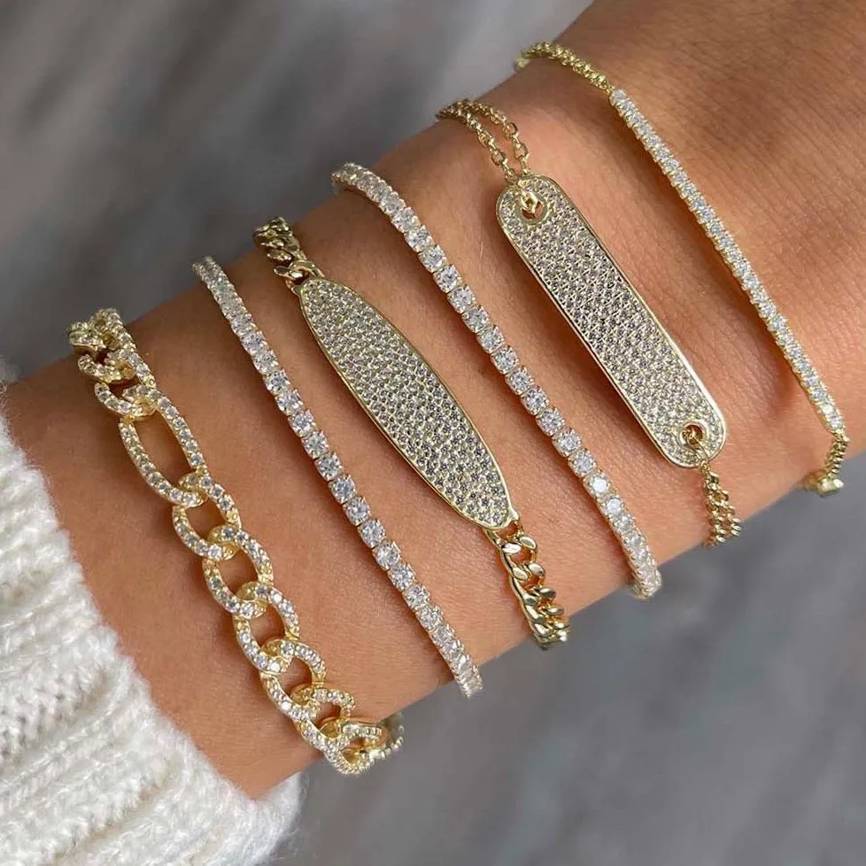 Classic Thin Tennis Bracelet by By Adina Eden