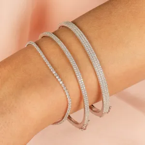 Classic Thin Tennis Bracelet by By Adina Eden