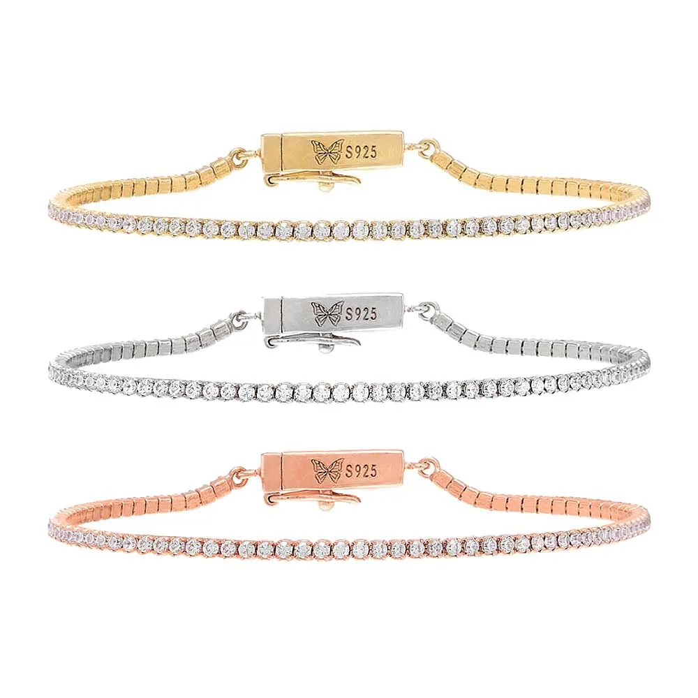 Classic Thin Tennis Bracelet by By Adina Eden