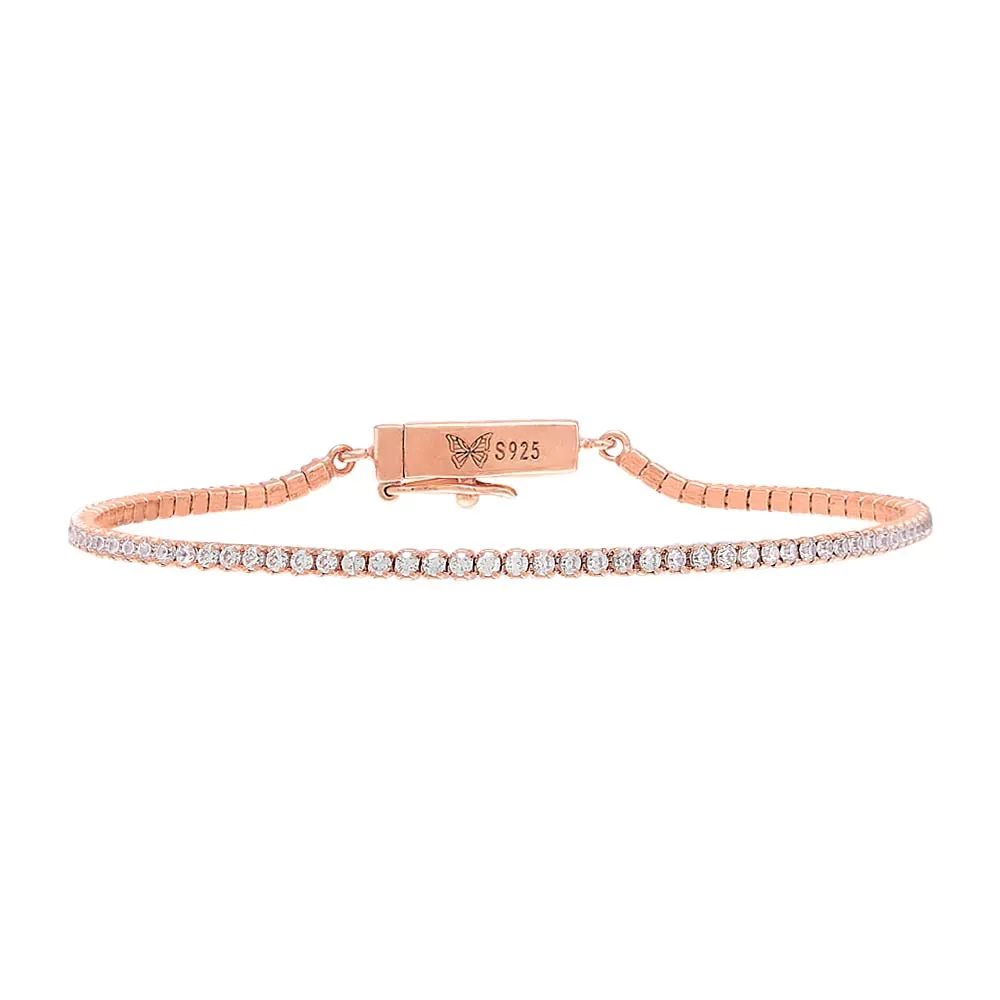 Classic Thin Tennis Bracelet by By Adina Eden