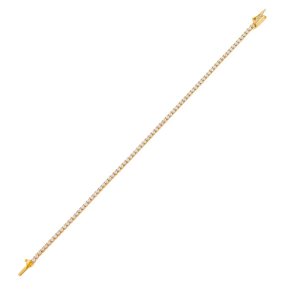 Classic Thin Tennis Bracelet by By Adina Eden